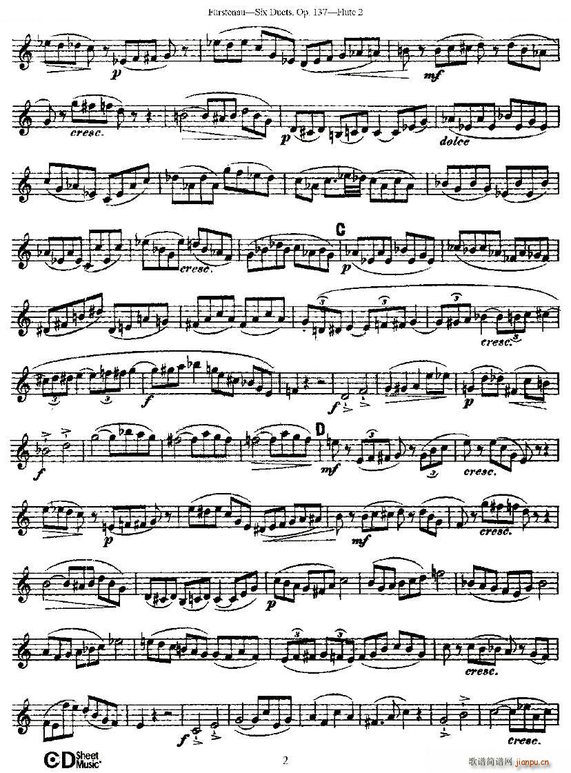 Six Duets Op 137 ֮һ  Ʒ 137̖(ho) ~(V)7