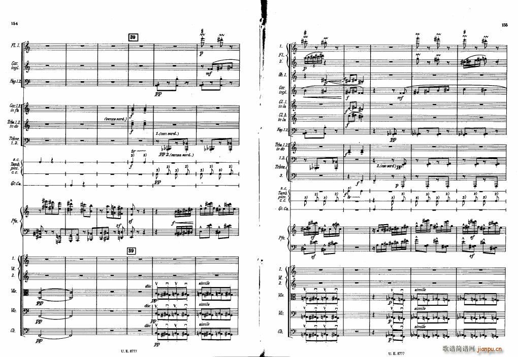 Bartok SZ 83 Piano Concerto No1 Full Score (V)29