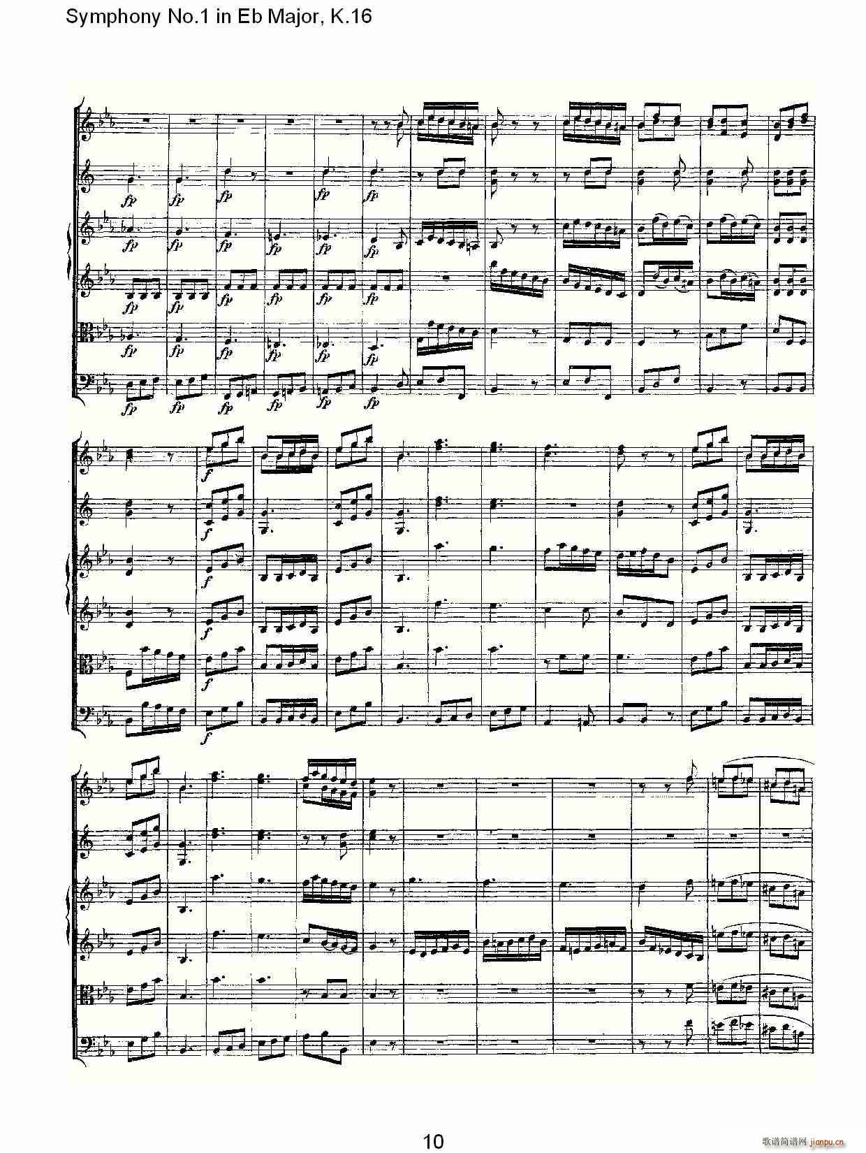 Symphony No.1 in Eb MajorK.16(ʮּ)10