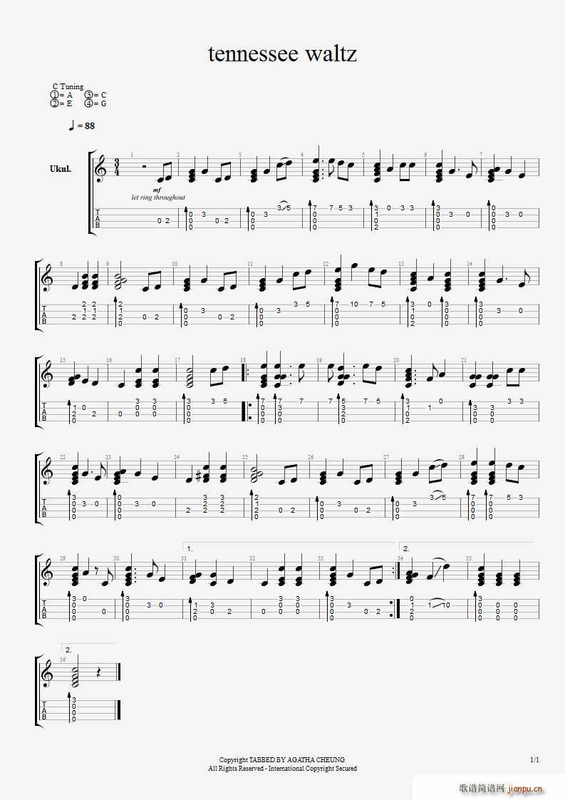 TENNESSEE WALTZ {A ȿָ(d)(V)1