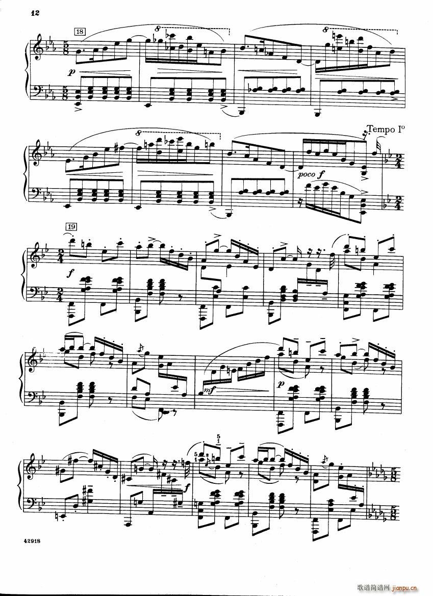 Barber op 28 Souvenirs piano solo(V)12
