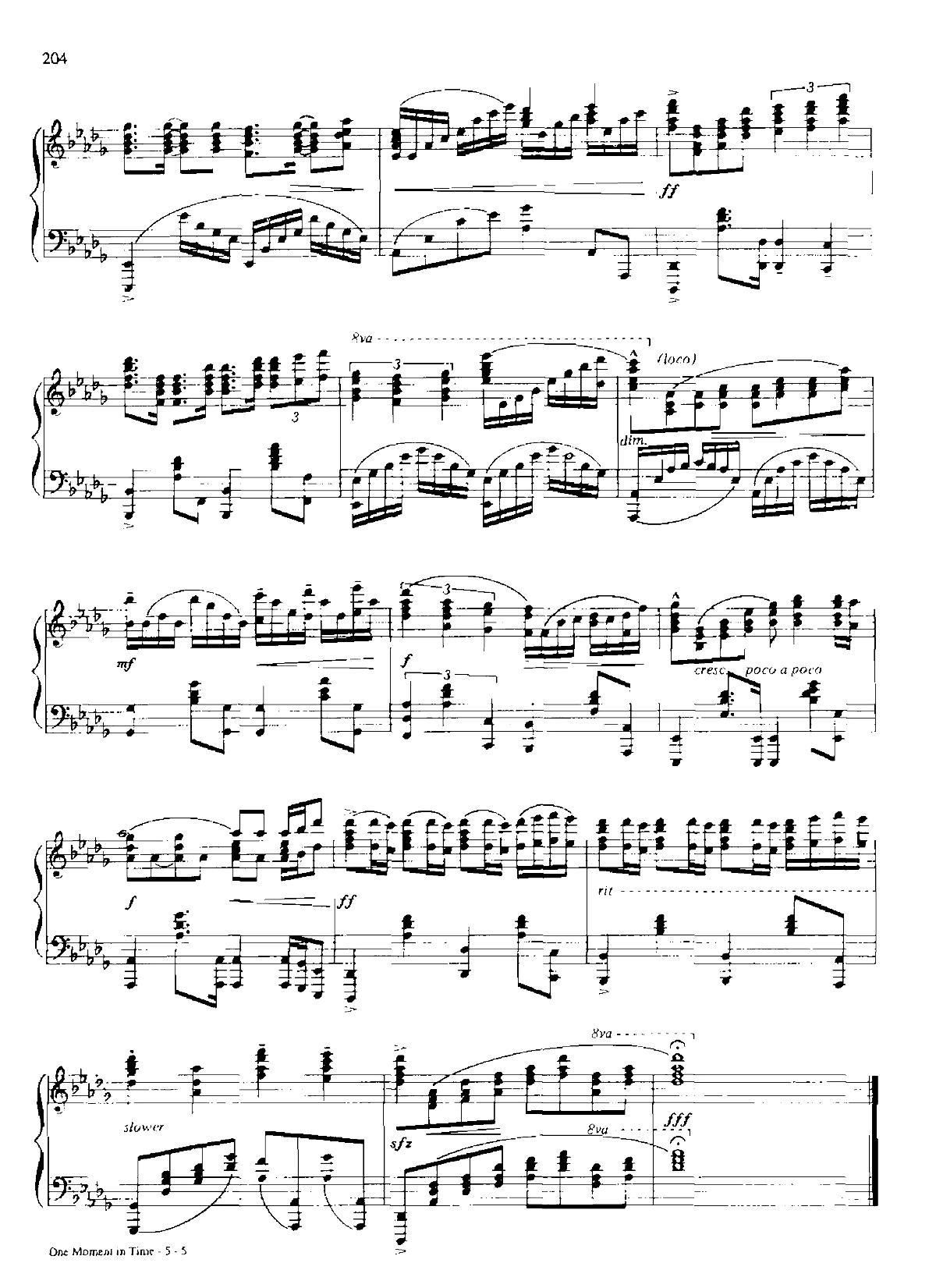 ONE MOMENT IN TIME Dan Coates {(dio) (V)5