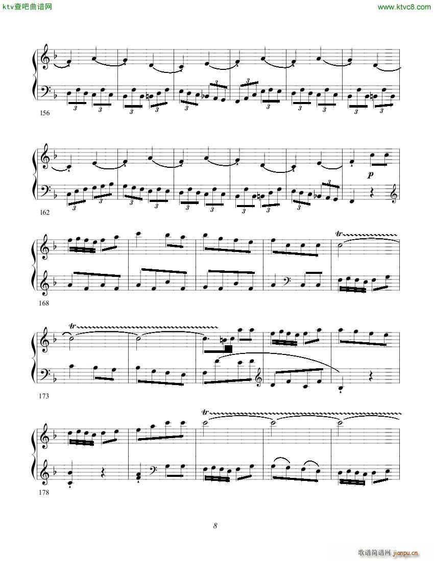 Clementi op 1a No 1 Sonate F major(V)8