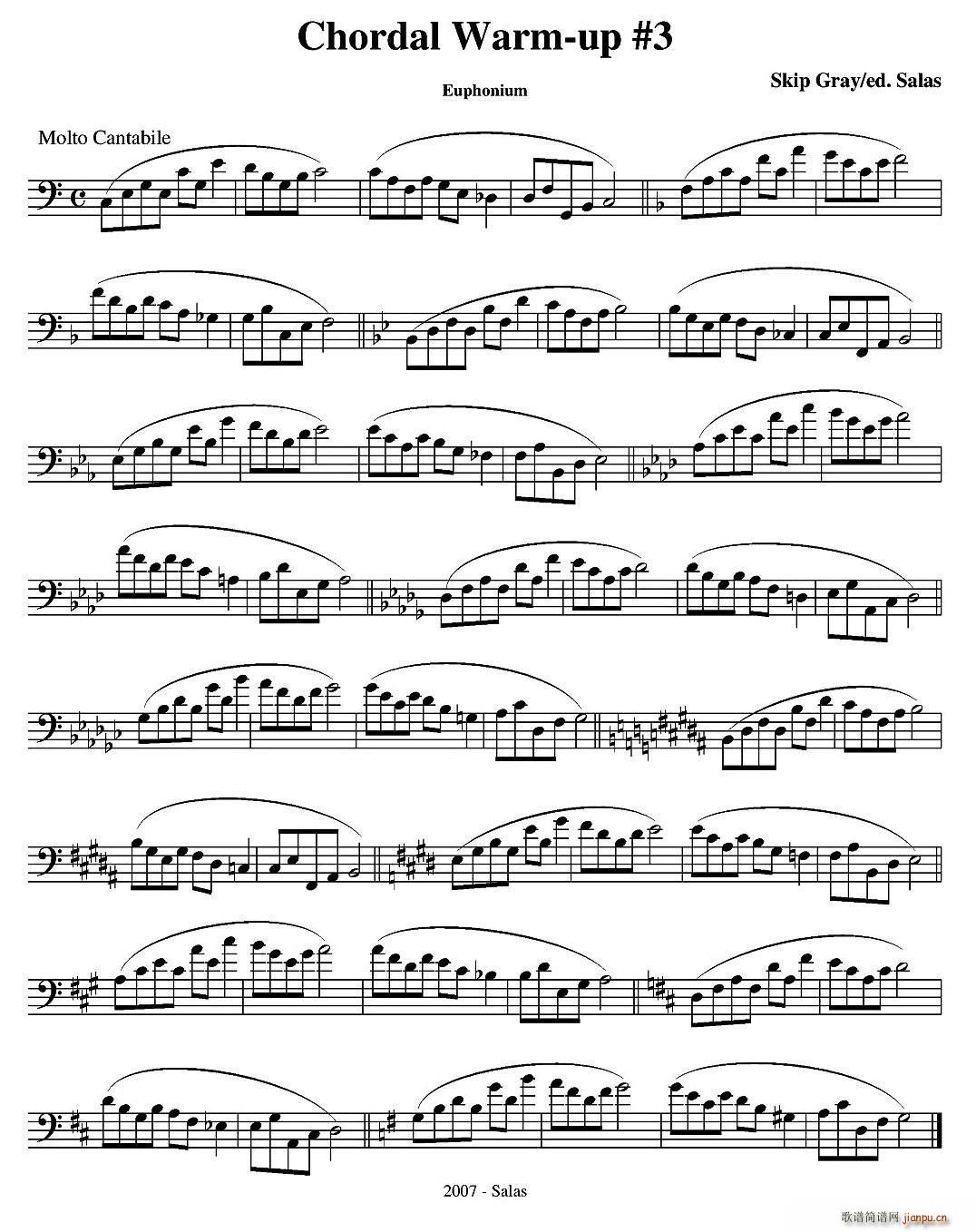 Chordal Warm up Euphonium ̖(x)̲x(ʮּ)3