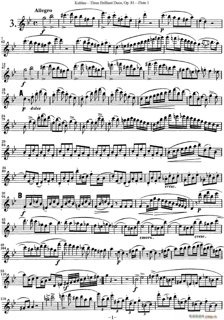 LѶྚ(x)OP 81 Flute 1 NO 3(ѺV)1
