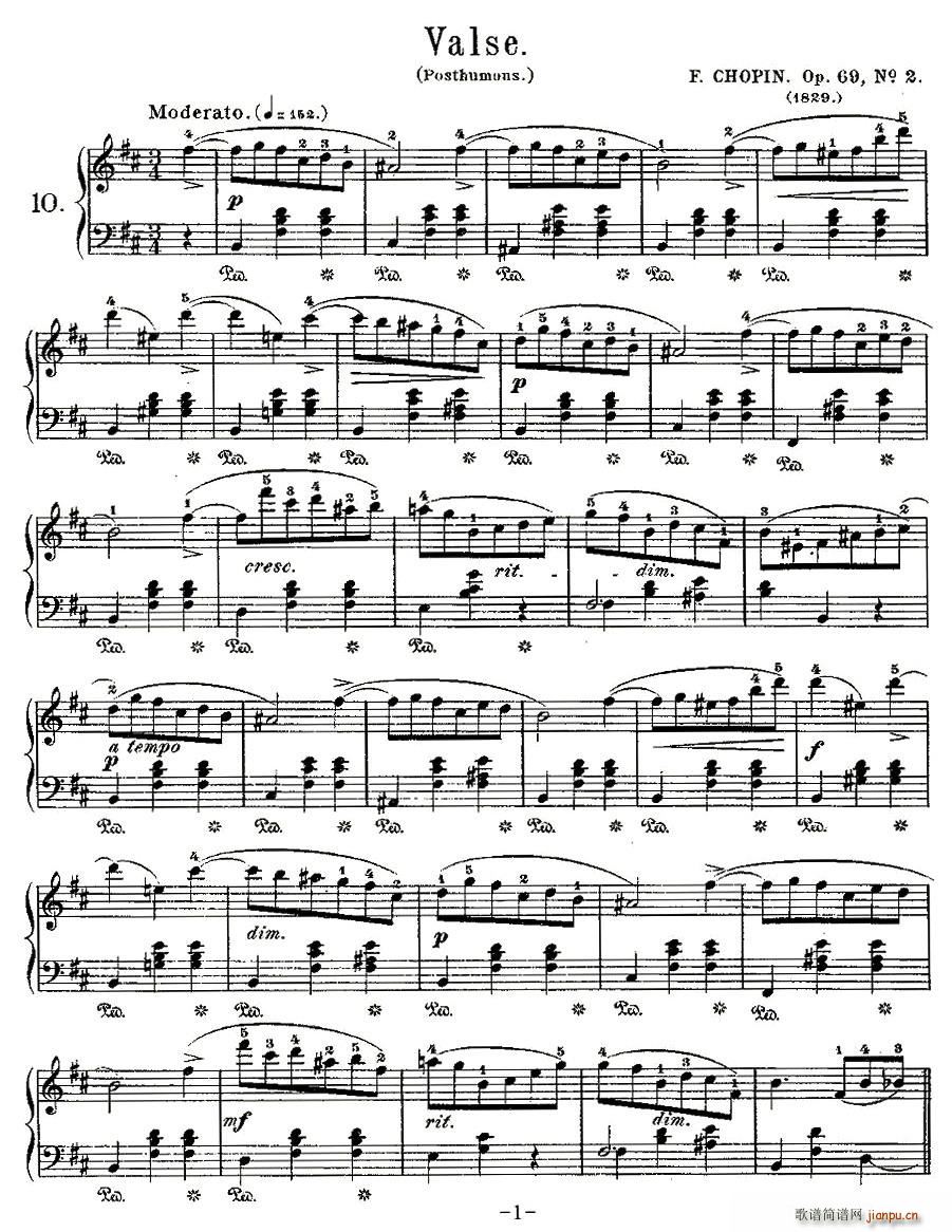 valseOp.69, No.2(ʮּ)1