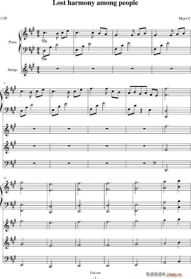 Lost haemony among people K7BGM  C{(dio)(V)1
