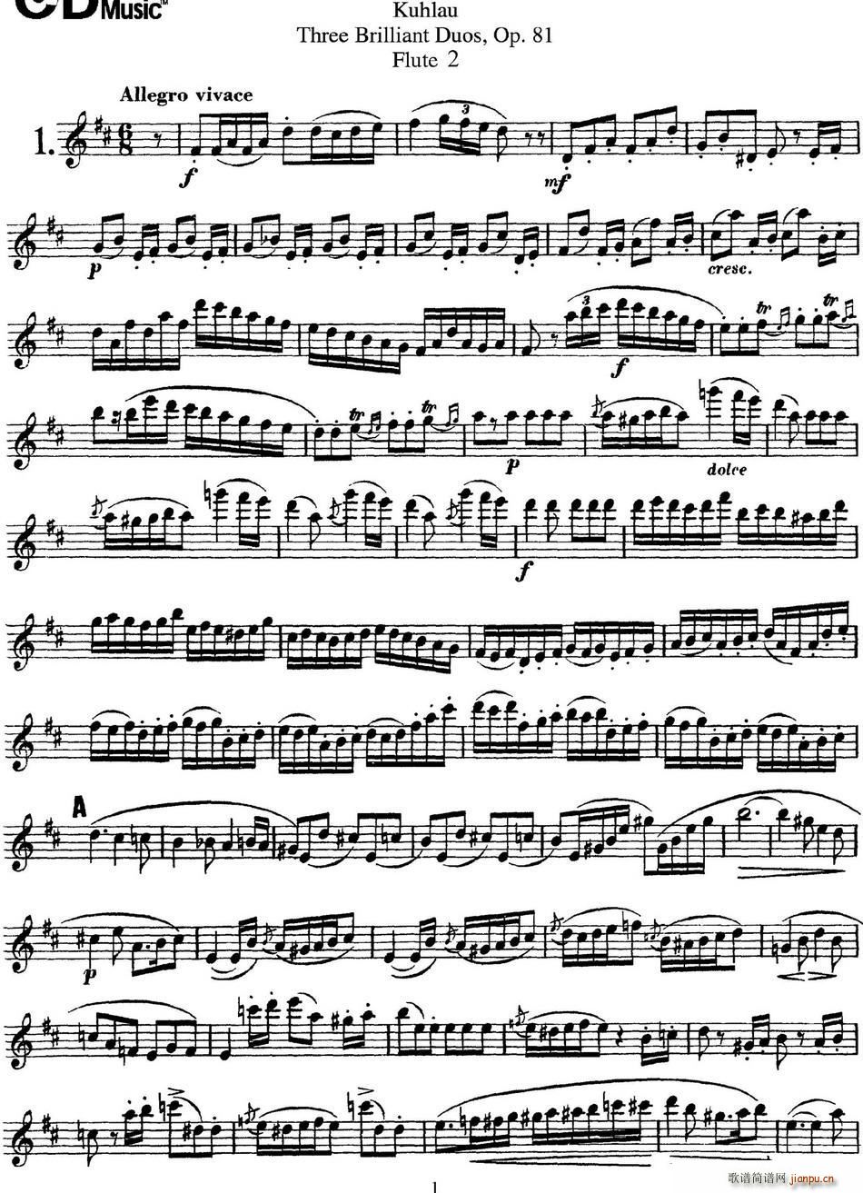 L(zhng)Ѷྚ(x)OP 81 Flute 2 NO 1(ѺV)1