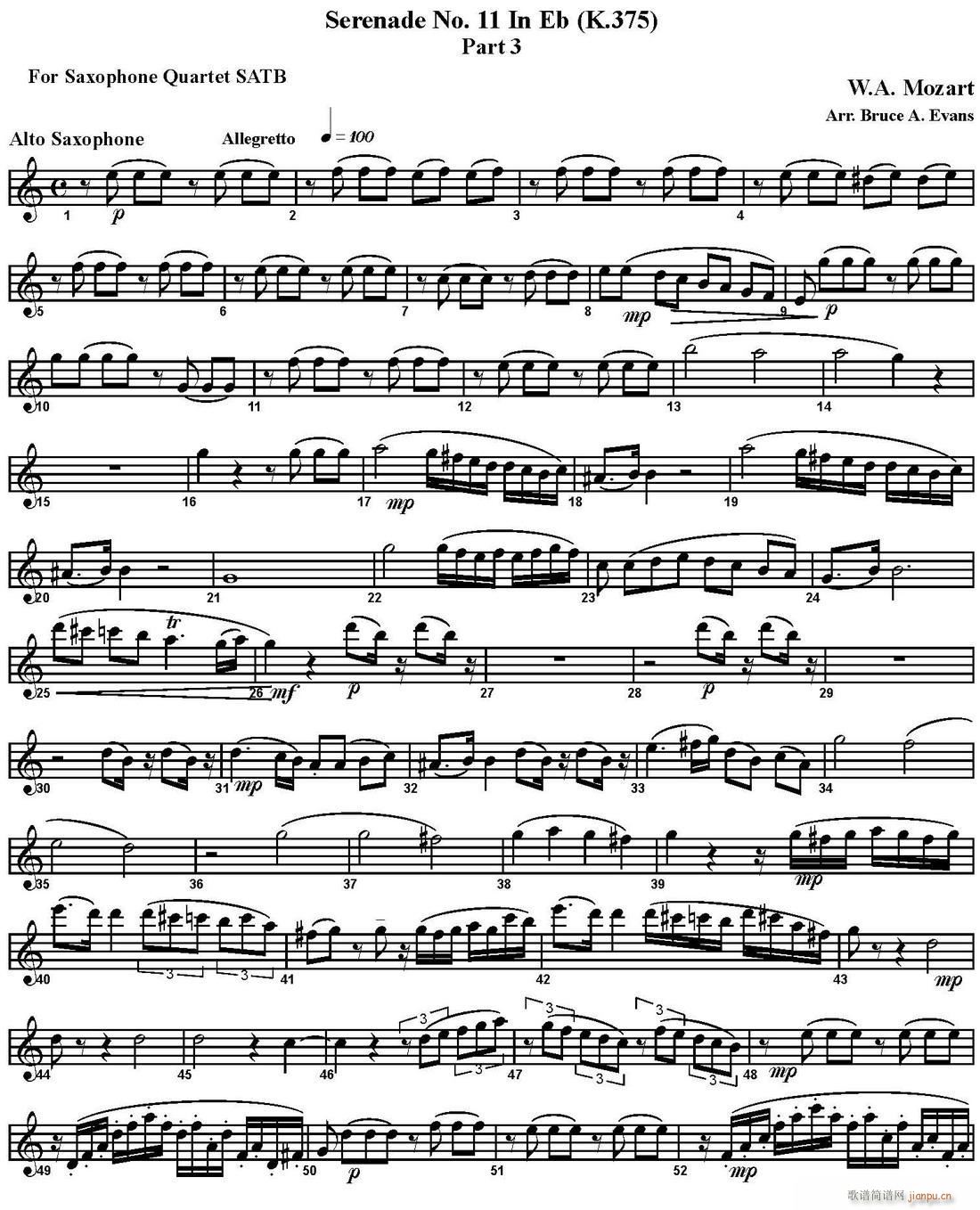 SERENADE No 11 in Eb K 375 Part 3  _˹(V)1