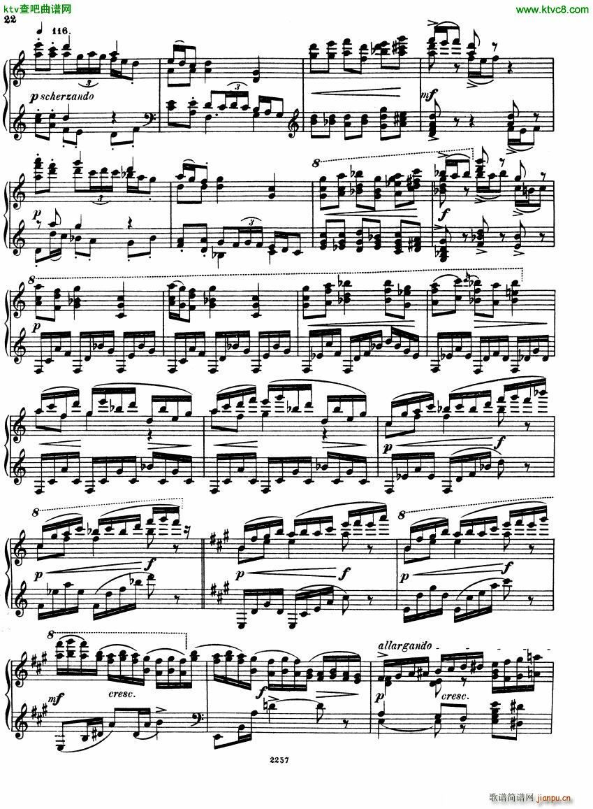 Glazunov Theme et Variations Op 72(V)22