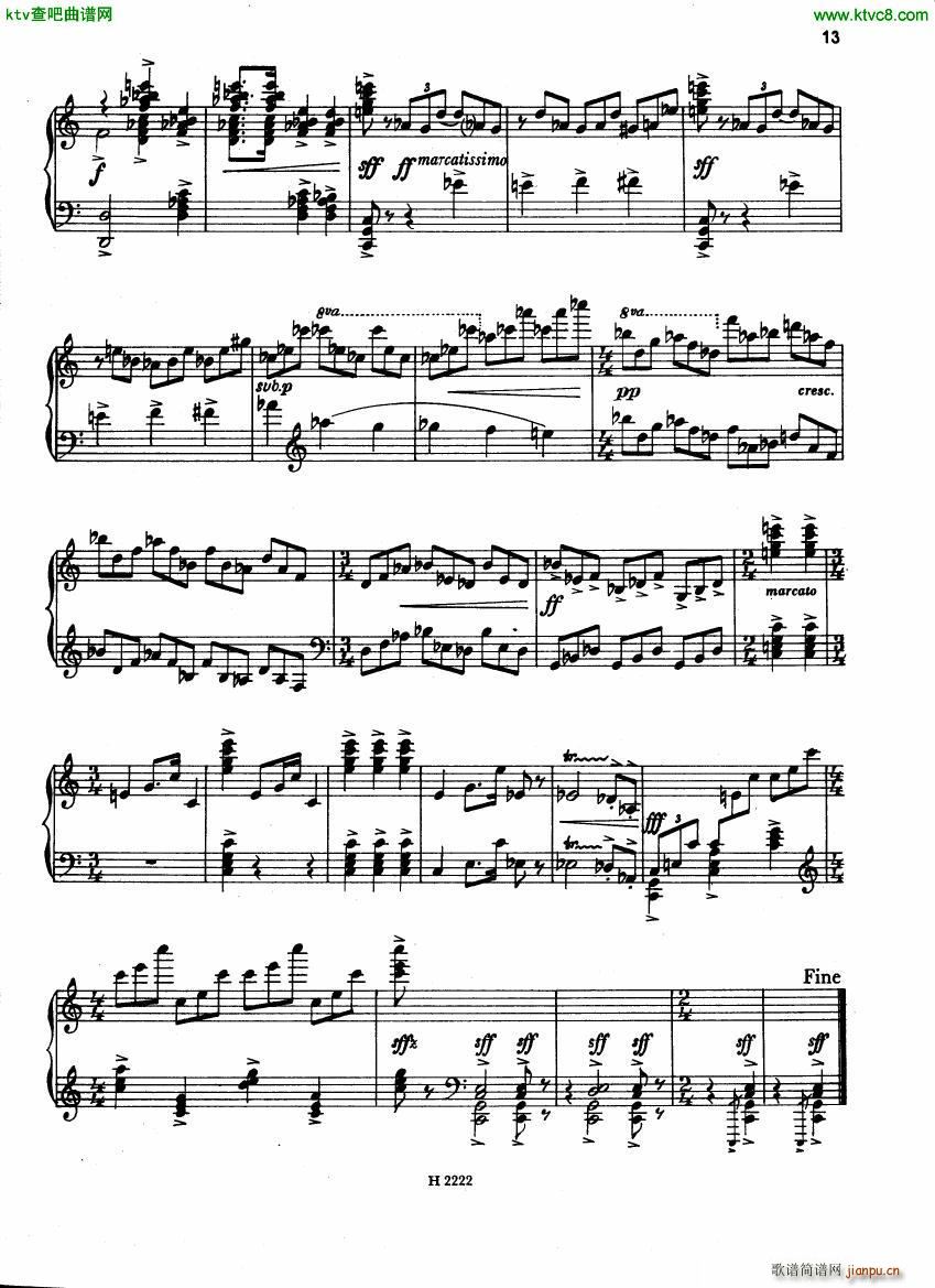 Fiser Piano Sonata 1955(V)13