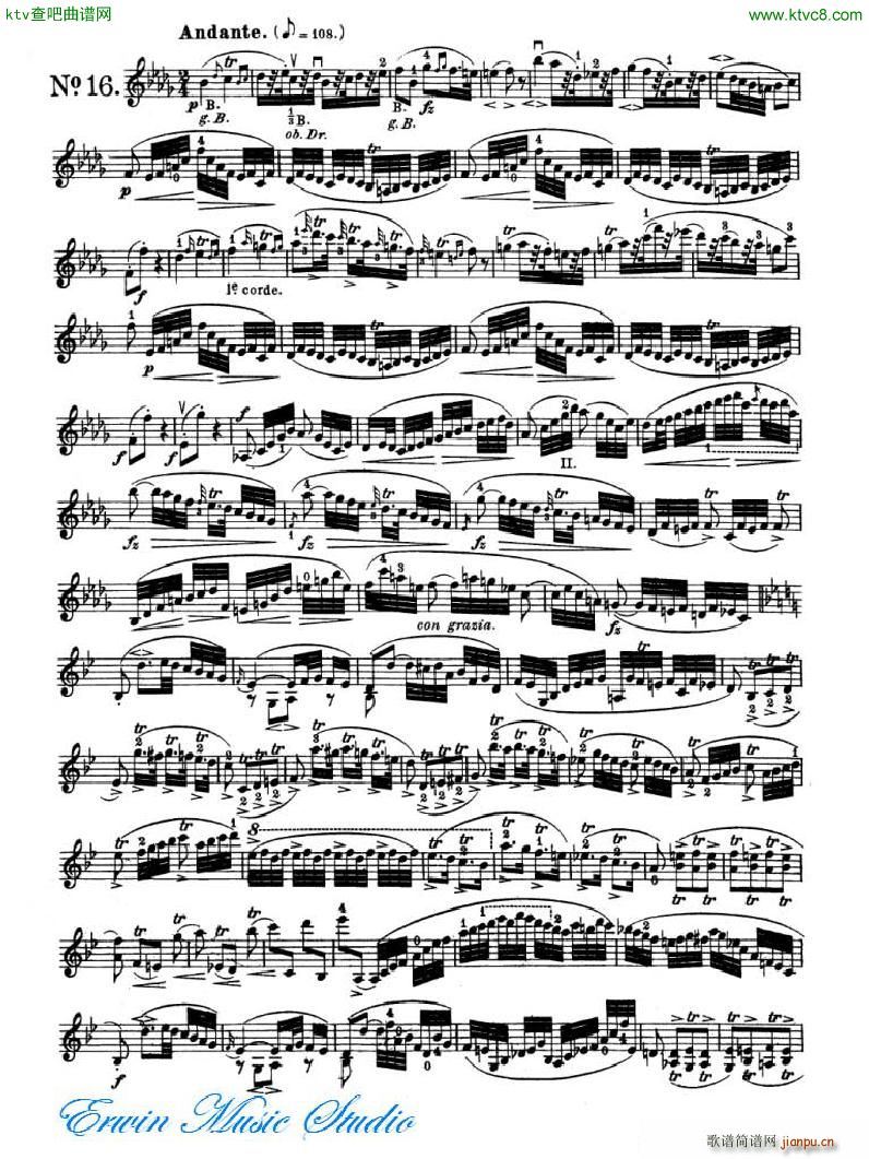 _ 24׾(x)Pierre Rode 24 Studi Per violino 09 16(ʮּ)15
