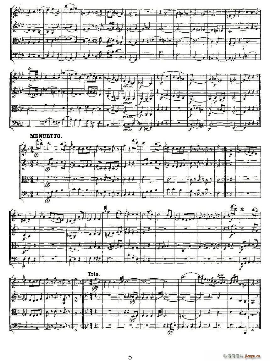 Quartet No 8 in F Major K 168 F{(dio)ڰҘ(V)5