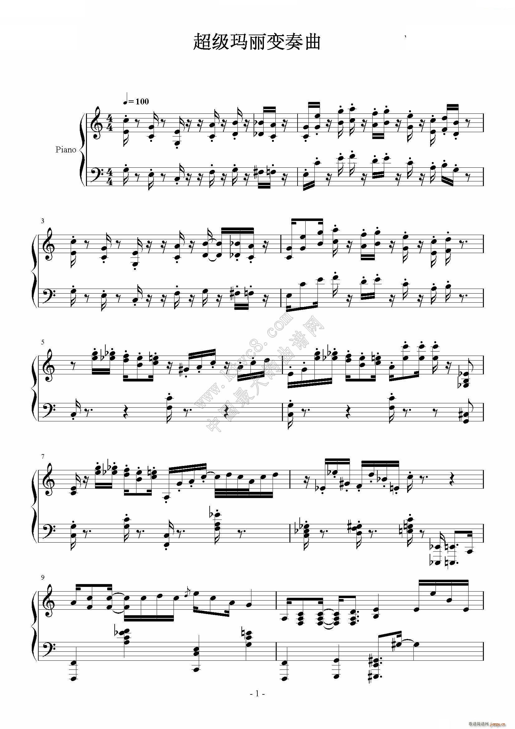 (j)׃ Super Mario Medley(V)1