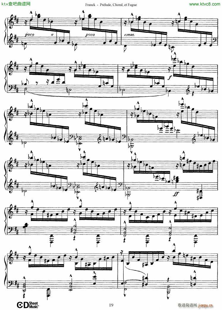 Franck Prlude Choral et Fugue(V)19