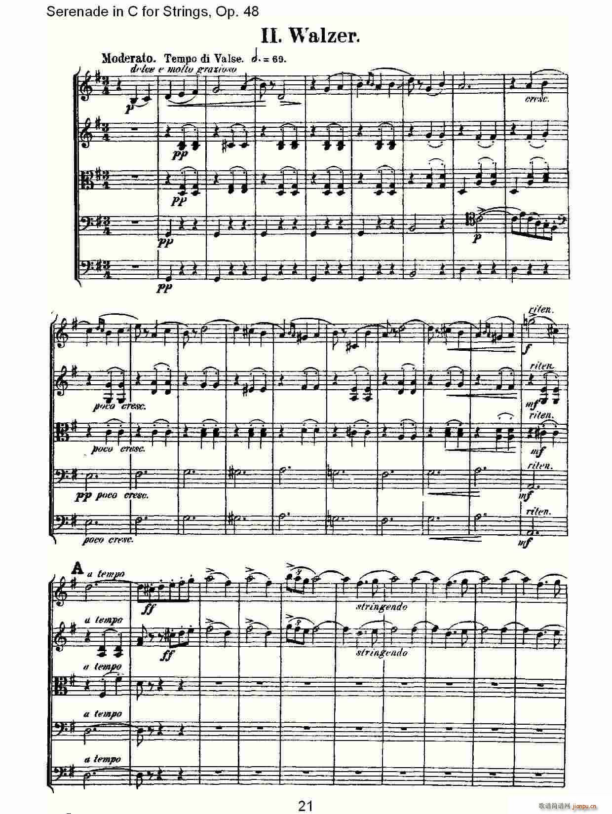 Serenade in C for Strings Op 48 C{(dio)ҘСҹ Op 48 (V)1