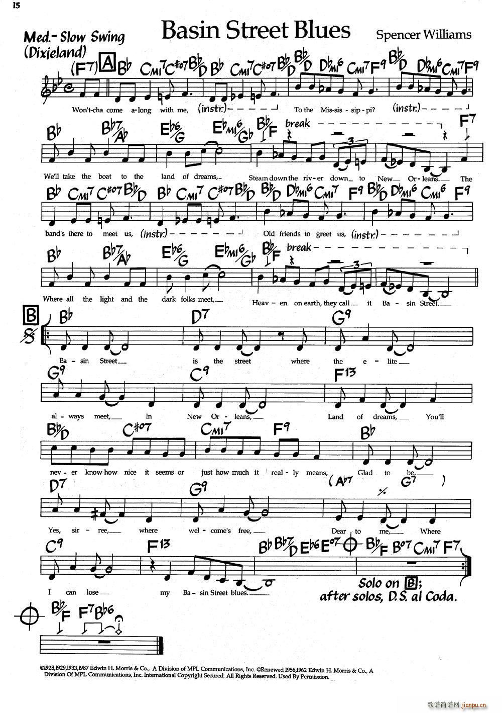 Basin Street Blues ؽ{{(dio) ʿ(V)1