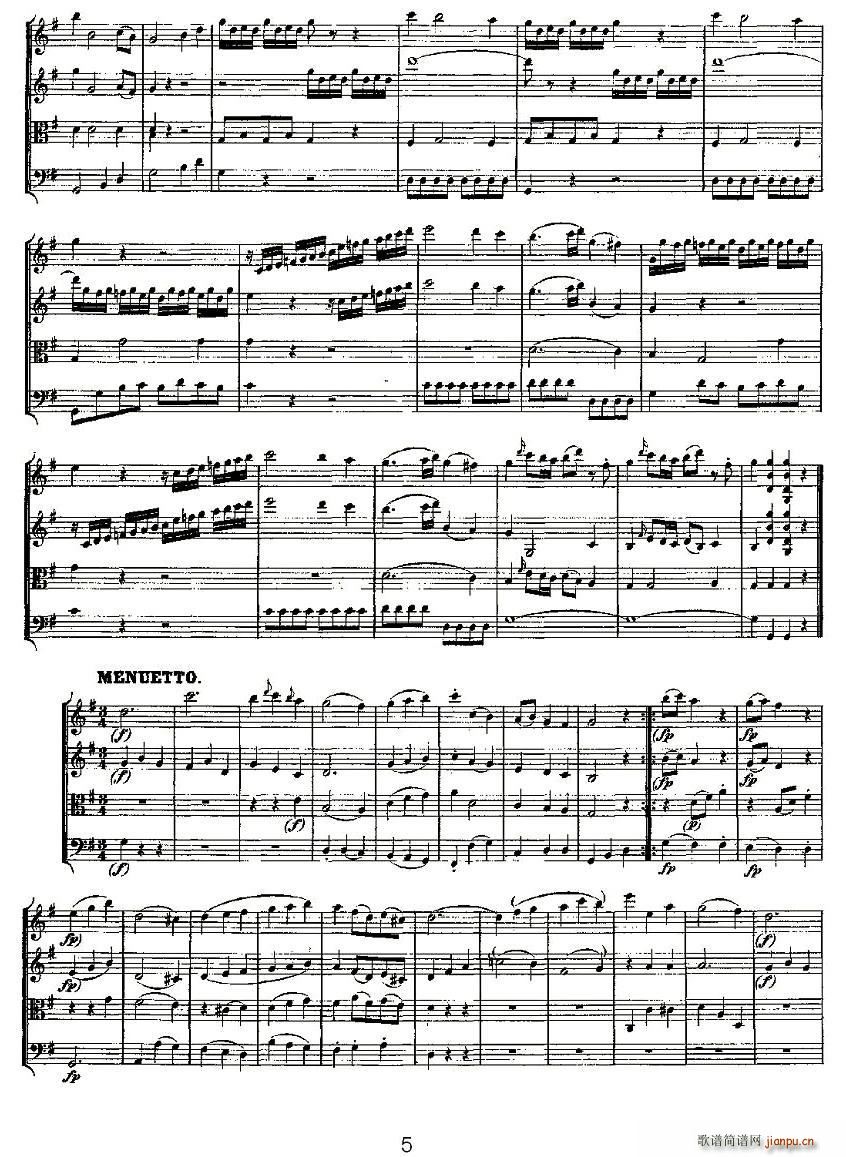 Quartet No 1 in G Major K 80 G{(dio)һҘ(V)5