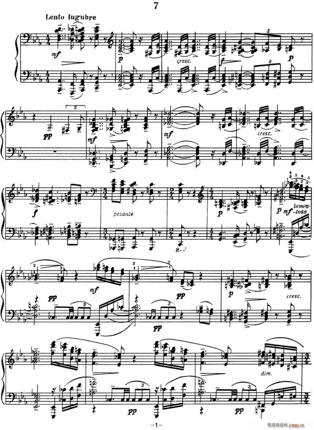 լZ 1516 Etudes tableaux Op 39 No 7(V)1