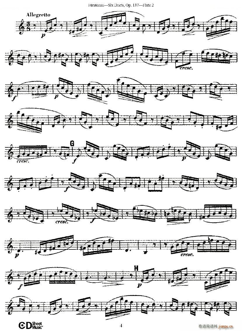 Six Duets Op 137 ֮һ  Ʒ 137̖(ho) ~(V)9