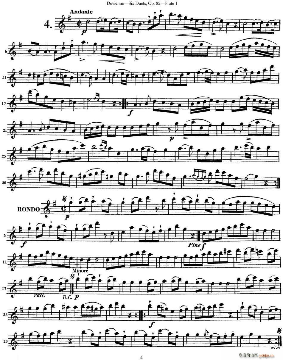 ¾S{(g)L(zhng)ѶСOp 82 Flute 1 NO 4(ѺV)1