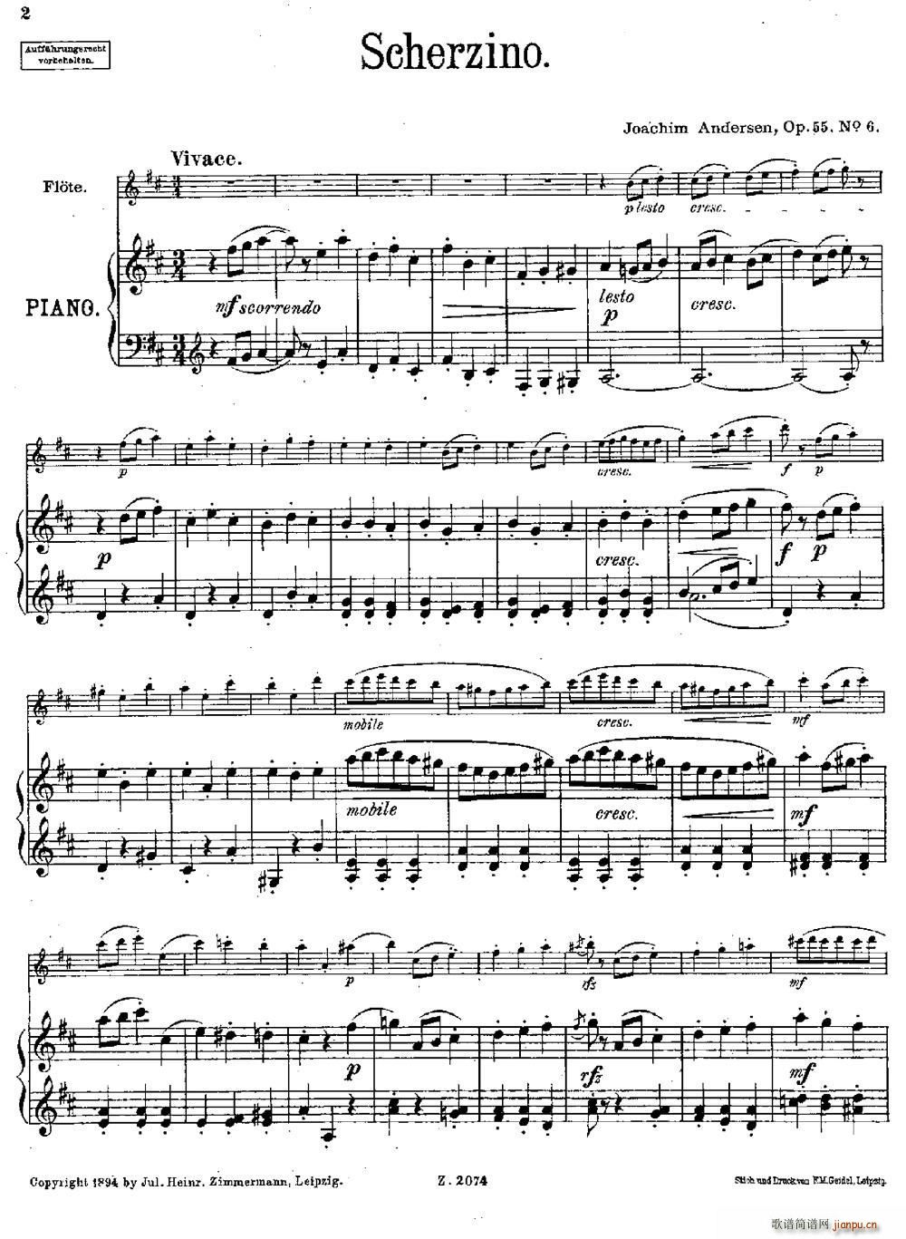 Scherzino Op 55 No 6 L(zhng) ٰ(V)1