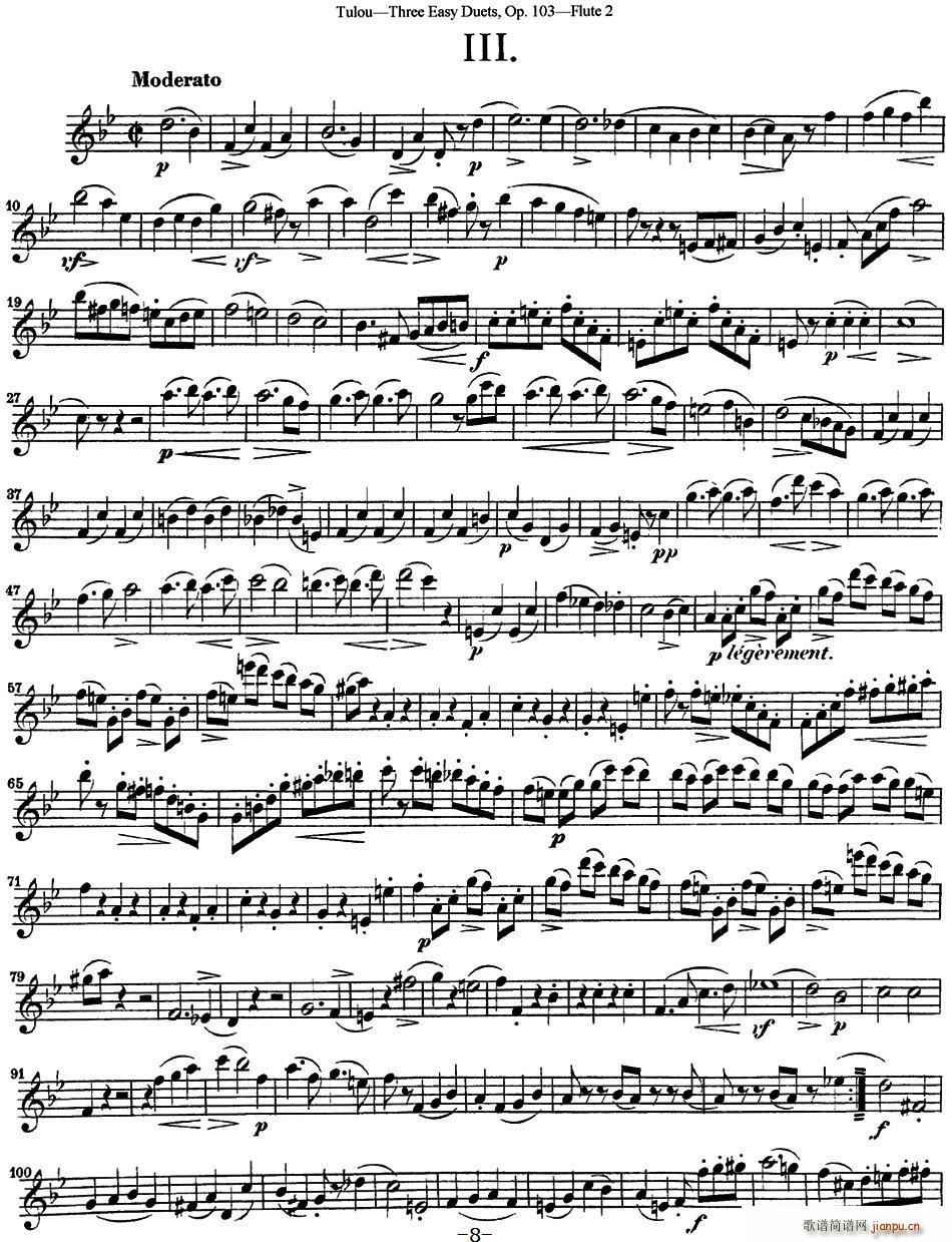 D¶LѺOp 103 Flute 2 NO 3(ѺV)1