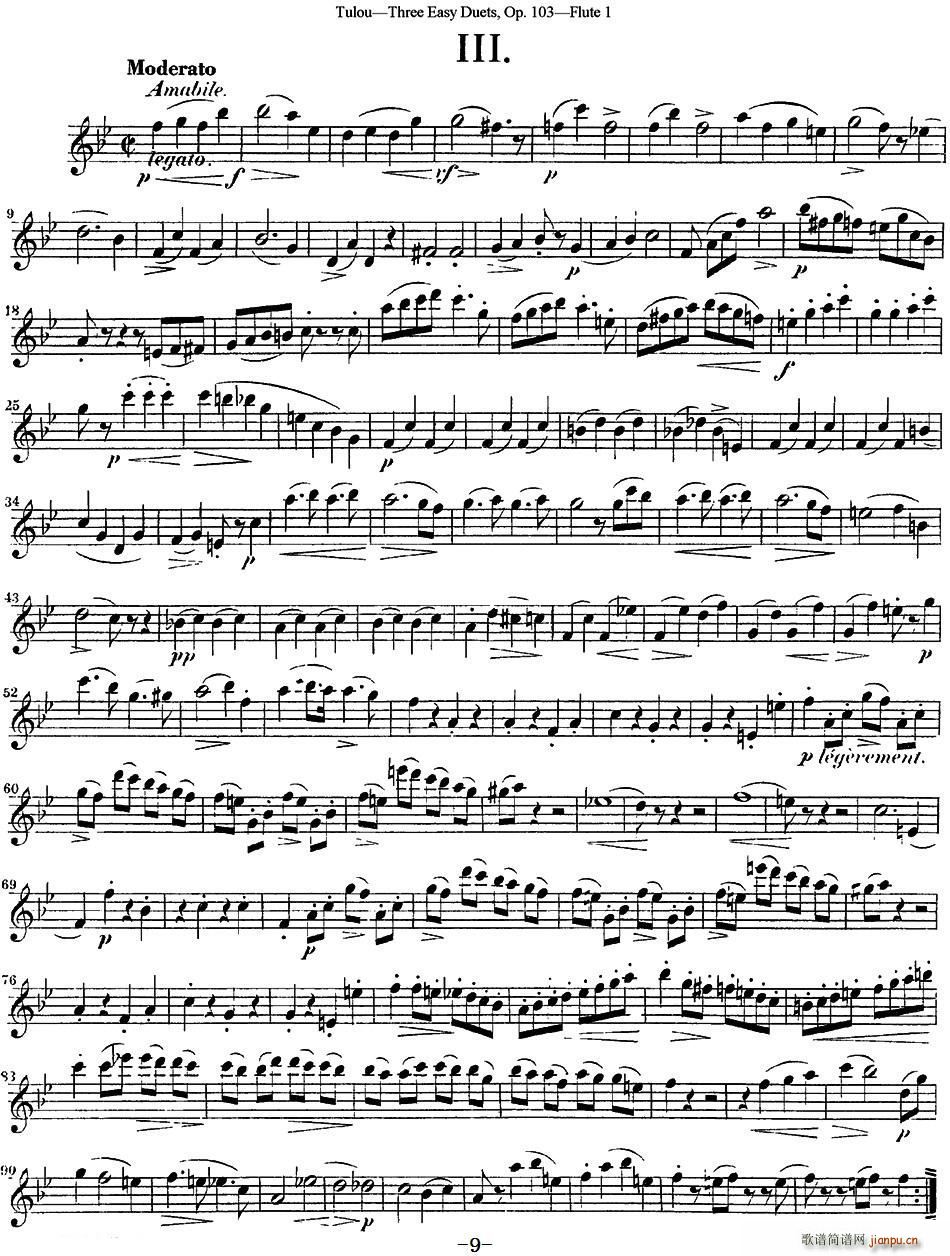 D¶LѺOp 103 Flute 1 NO 3(ѺV)1