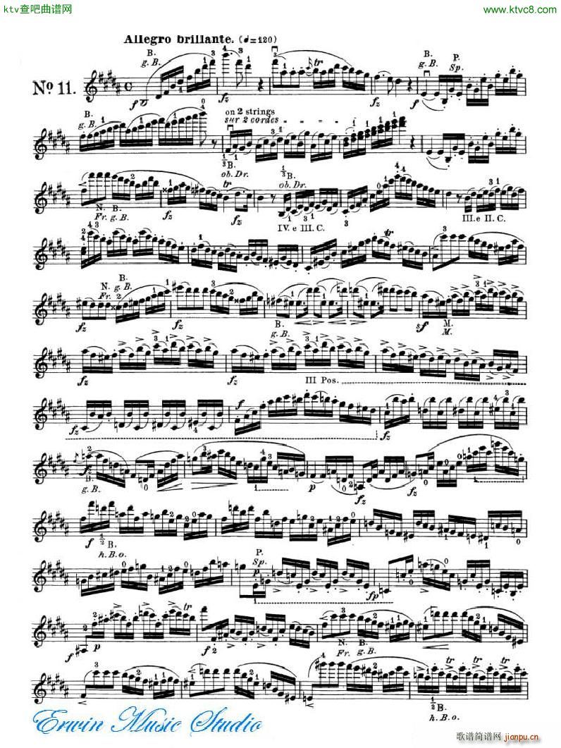 _ 24׾(x)Pierre Rode 24 Studi Per violino 09 16(ʮּ)5