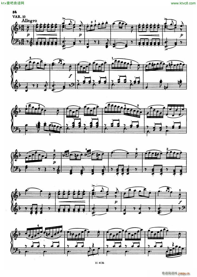 Czech piano variations from 18th century(V)32