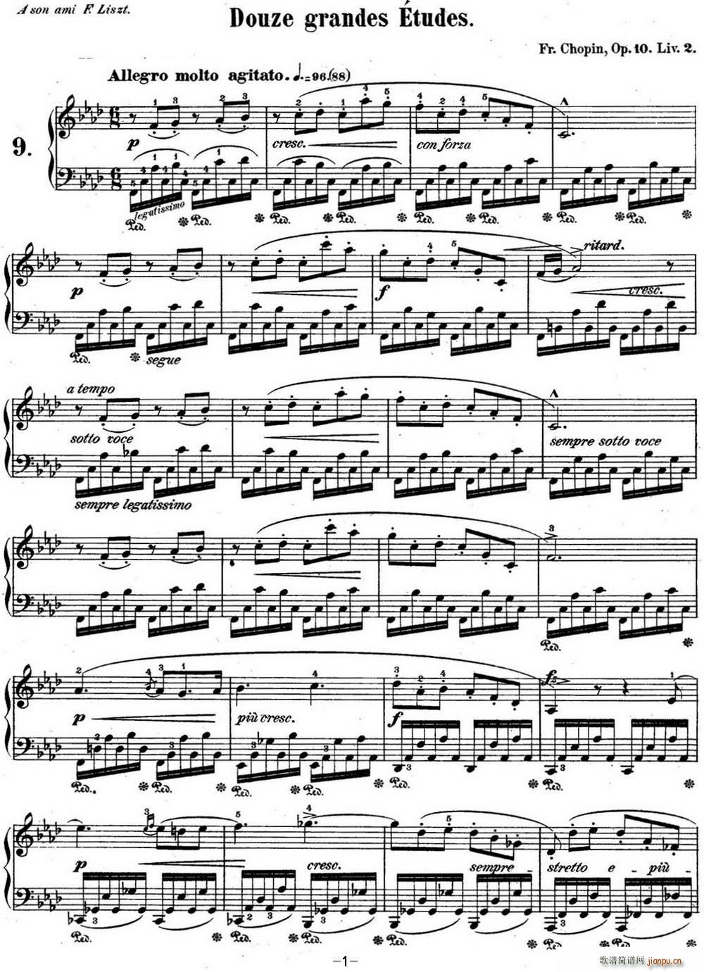 Ф(x)9 Op 10 No 9 fС{(dio) F minor(V)1
