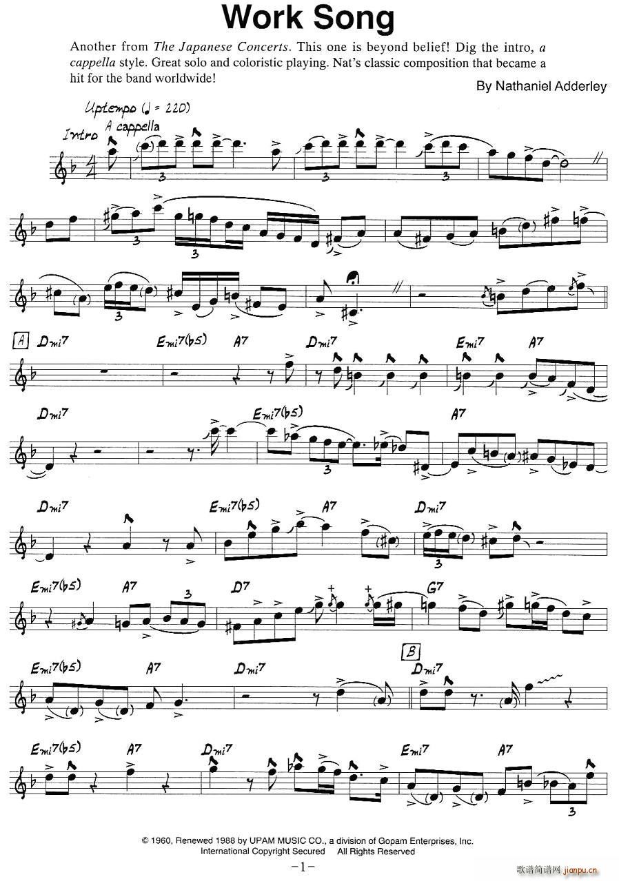 Work Song(ָV)1