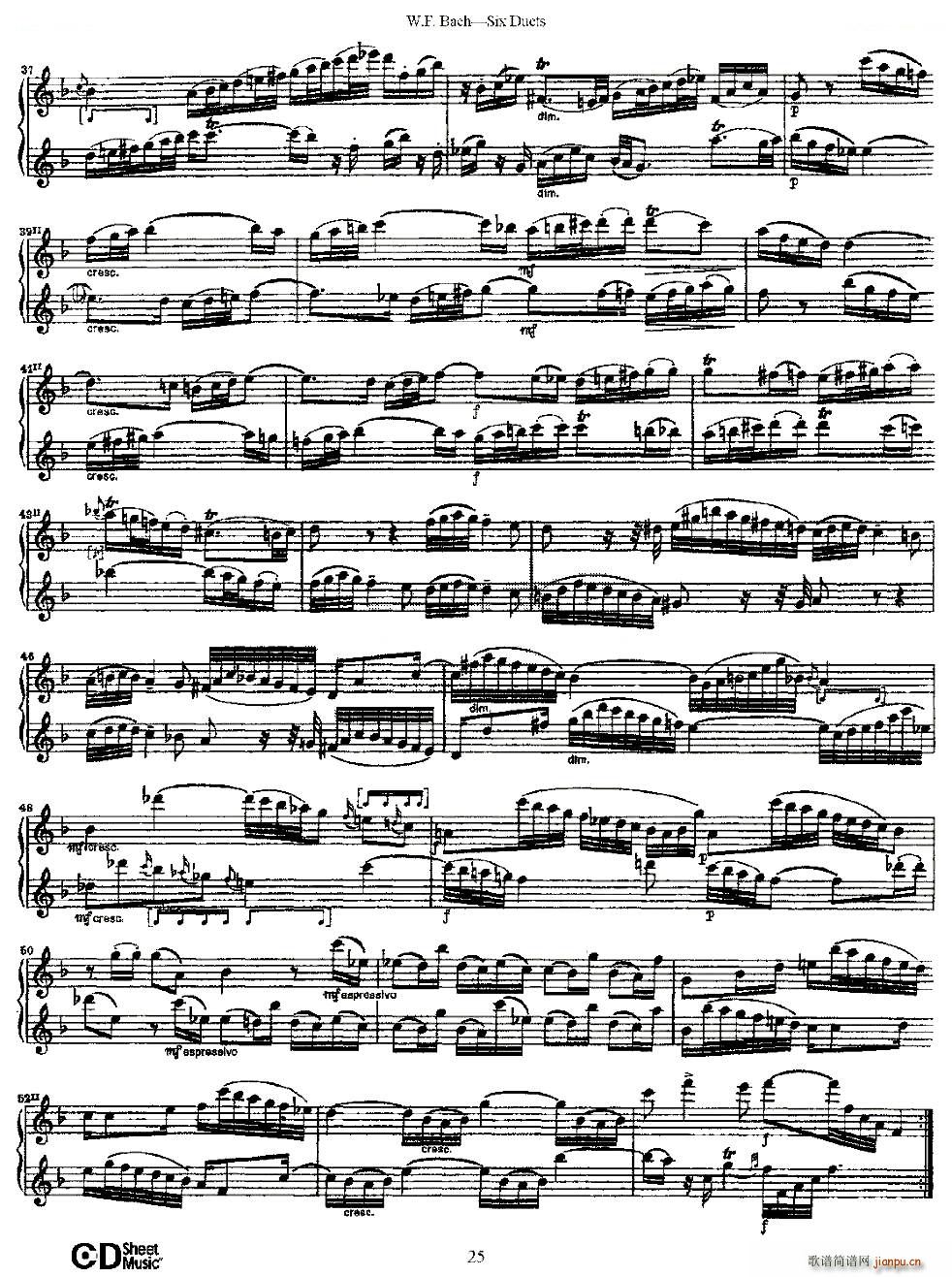 Six Duets ֮ ׶ྚ(x) ~(V)3