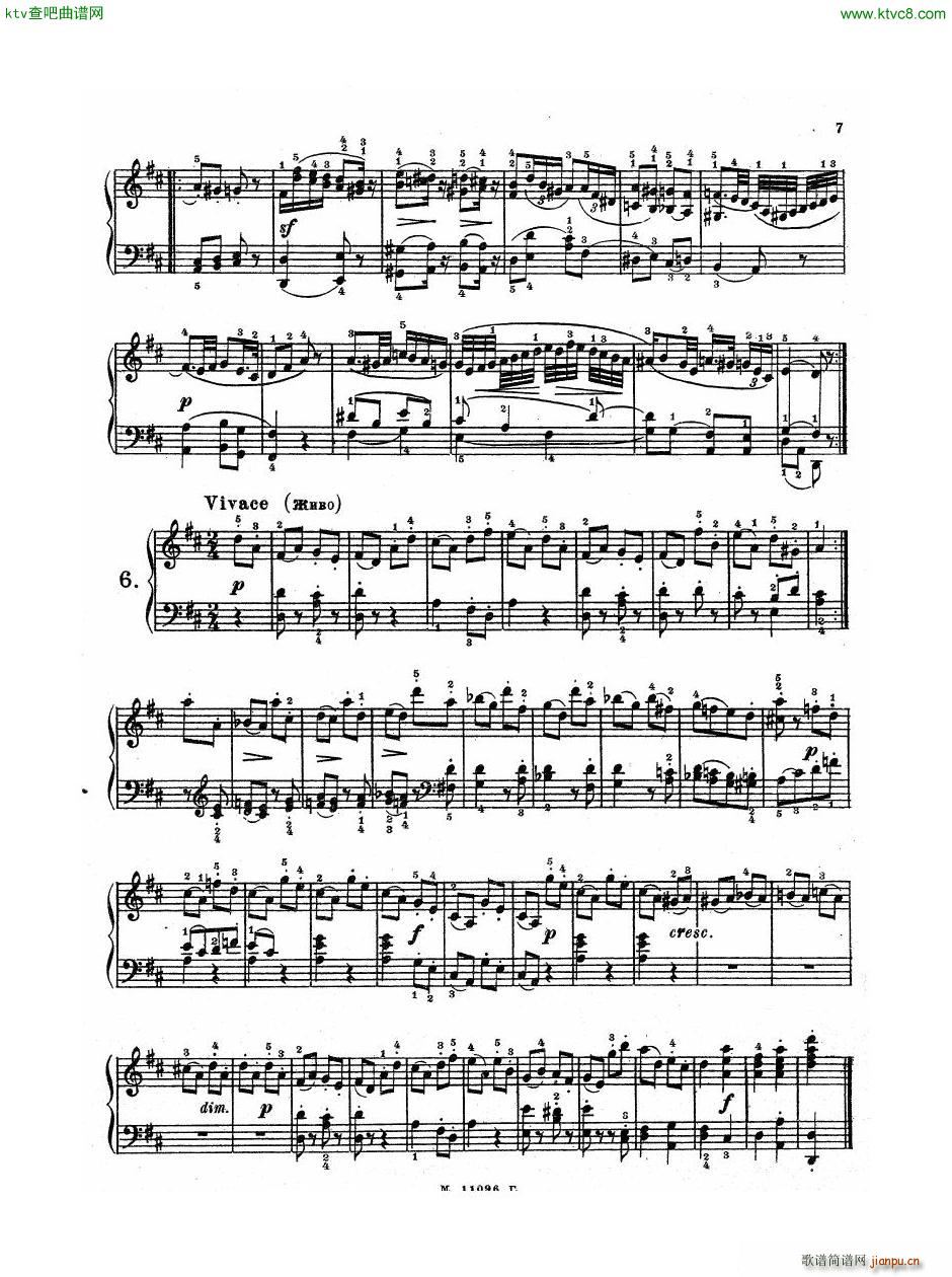 Haydn Twelve Easy Pieces For Piano(V)8